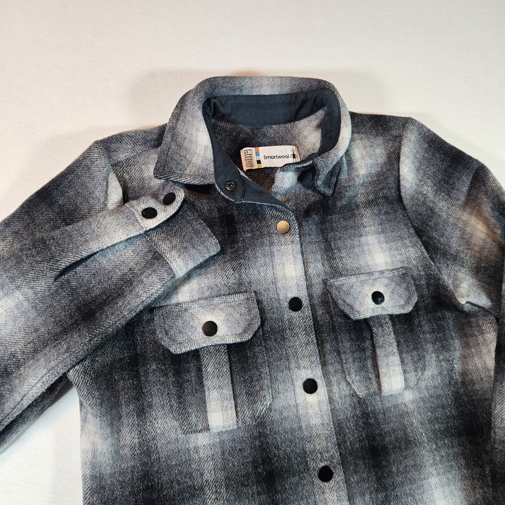Smartwool Anchor Line Wool Shirt Jacket Shacket Women's Sz‎ XS Flannel